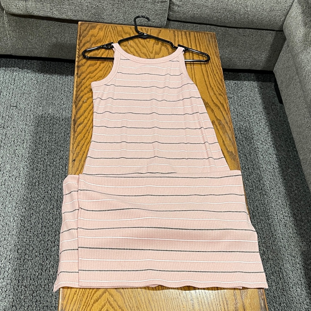 A New Day Blush Pink Striped Maxi Dress